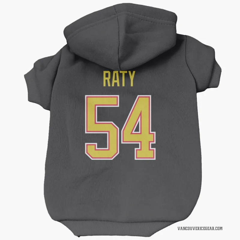 Aatu Raty  Black Vancouver Canucks  Cat & Dog Pet Hoodie