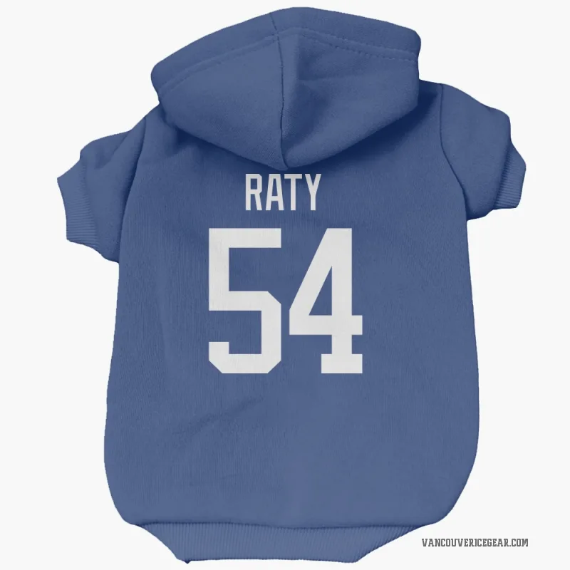 Aatu Raty  Blue Vancouver Canucks  Cat & Dog Pet Hoodie