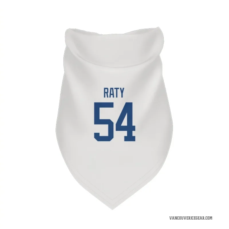 Aatu Raty  White Vancouver Canucks  Cat & Dog Pet Bandana