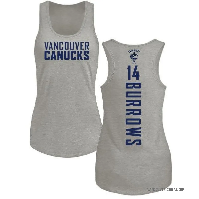 Alex Burrows Women's Ash Vancouver Canucks Backer Tank Top -