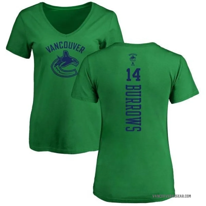 Alex Burrows Women's Green Vancouver Canucks One Color Backer T-Shirt - Kelly
