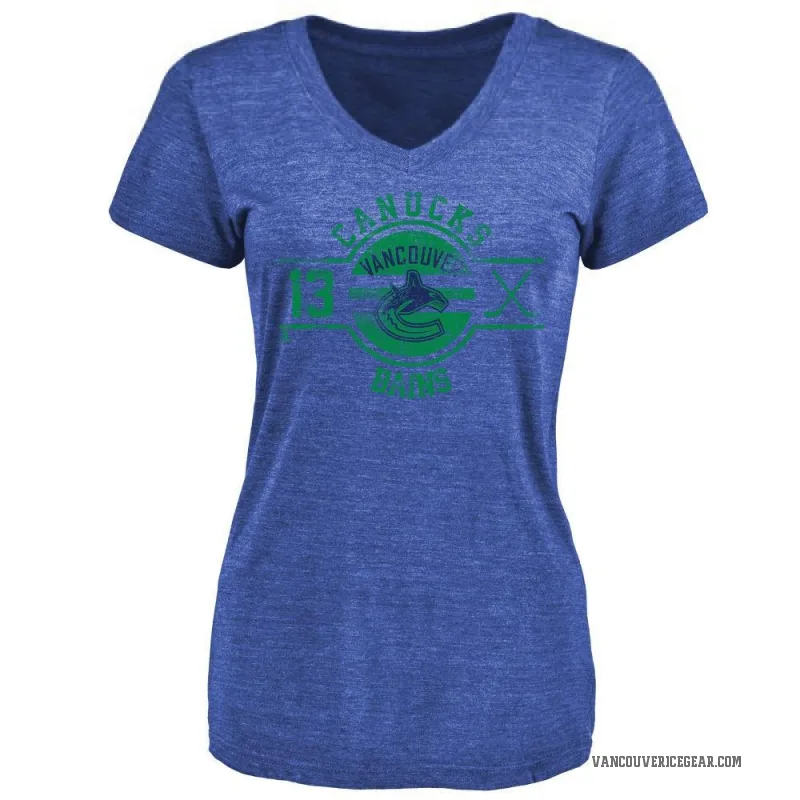 Arshdeep Bains Women's Royal Vancouver Canucks Insignia T-Shirt -