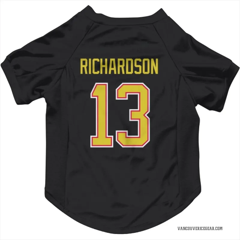 Brad Richardson  Black Vancouver Canucks  Cat & Dog Pet Jersey