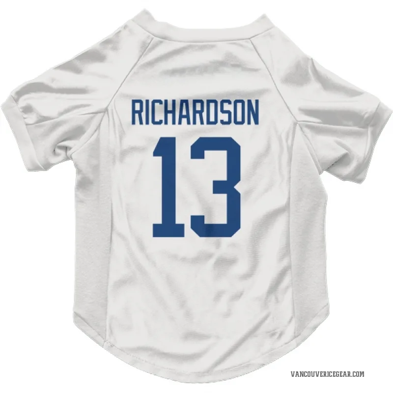 Brad Richardson  White Vancouver Canucks  Cat & Dog Pet Jersey