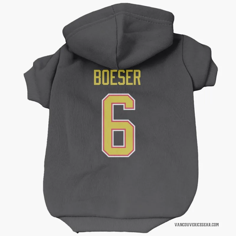 Brock Boeser Black Vancouver Canucks Cat & Dog Pet Hoodie