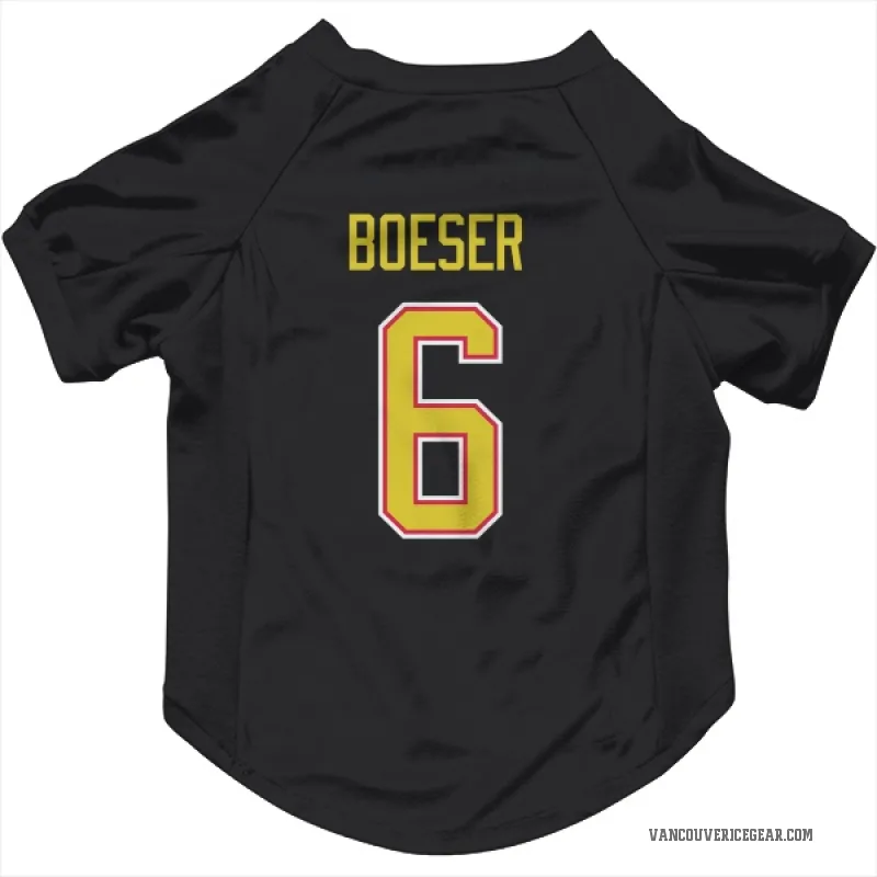 Brock Boeser Black Vancouver Canucks Cat & Dog Pet Jersey