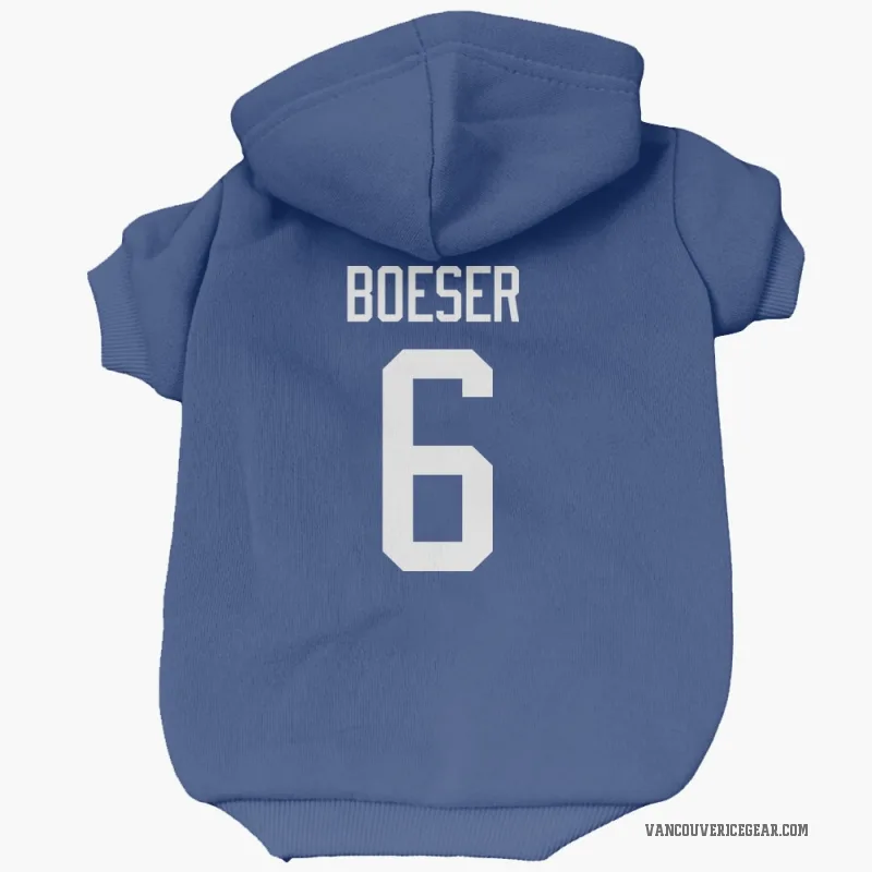 Brock Boeser Blue Vancouver Canucks Cat & Dog Pet Hoodie