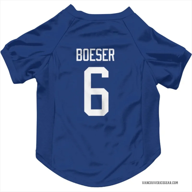 Brock Boeser  Blue Vancouver Canucks  Cat & Dog Pet Jersey