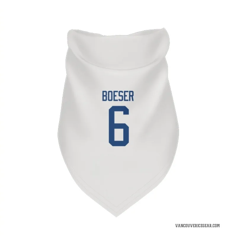 Brock Boeser White Vancouver Canucks Cat & Dog Pet Bandana
