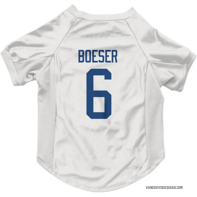 Brock Boeser White Vancouver Canucks Cat & Dog Pet Jersey