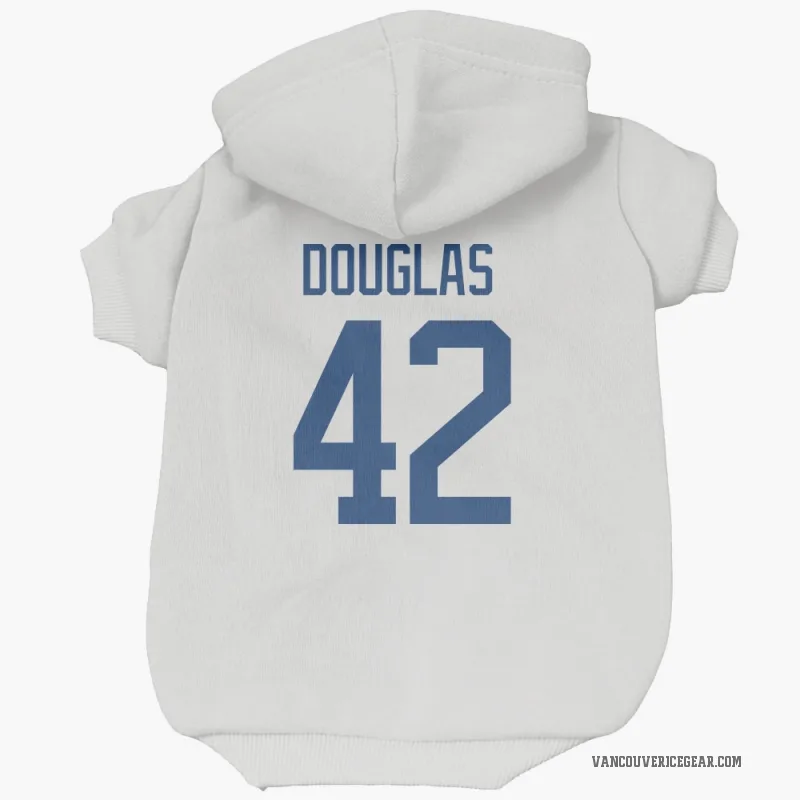 Curtis Douglas  White Vancouver Canucks  Cat & Dog Pet Hoodie