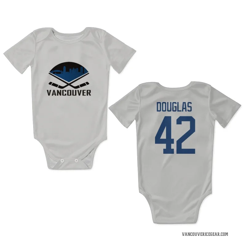 Curtis Douglas  White Vancouver Canucks  Newborn & Infant Bodysuit