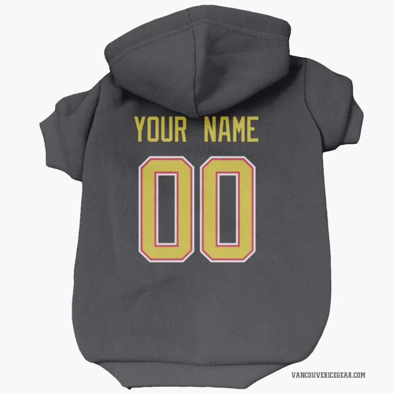 Custom  Black Vancouver Canucks   Cat & Dog Pet Hoodie