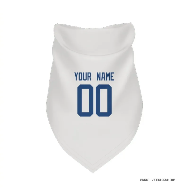 Custom  White Vancouver Canucks   Cat & Dog Pet Bandana
