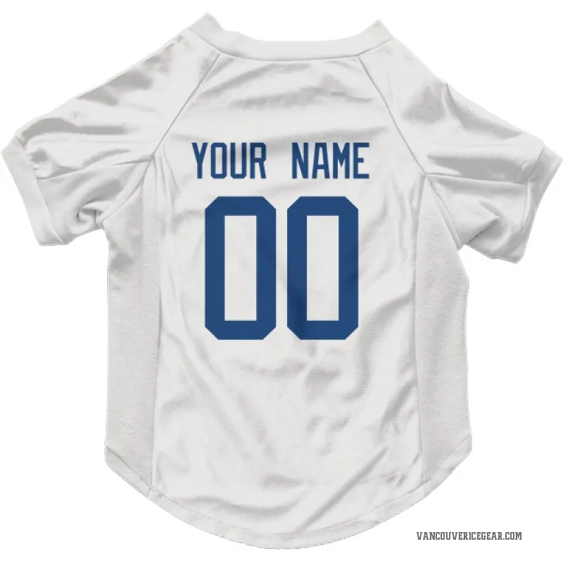 Custom  White Vancouver Canucks   Cat & Dog Pet Jersey
