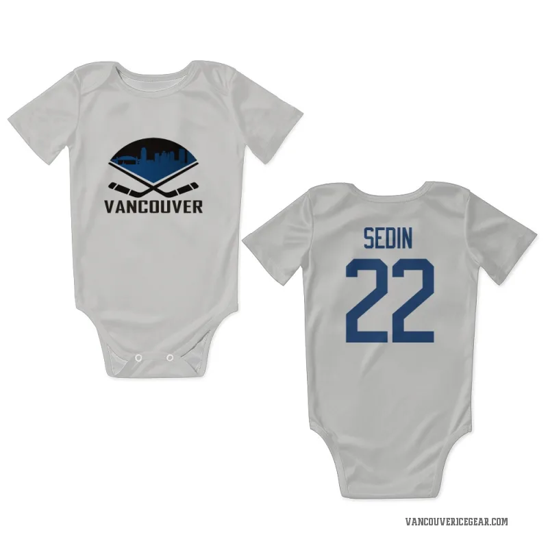 Daniel Sedin  White Vancouver Canucks  Newborn & Infant Bodysuit