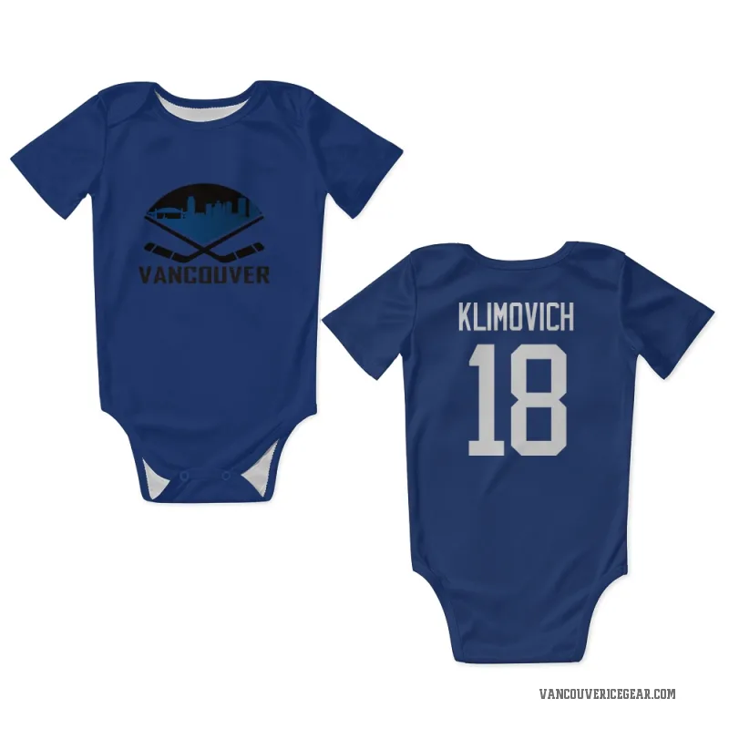 Danila Klimovich  Blue Vancouver Canucks  Newborn & Infant Bodysuit
