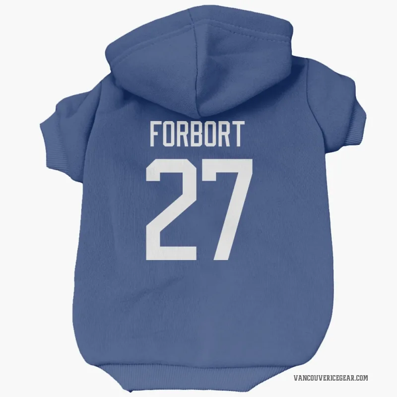 Derek Forbort  Blue Vancouver Canucks  Cat & Dog Pet Hoodie