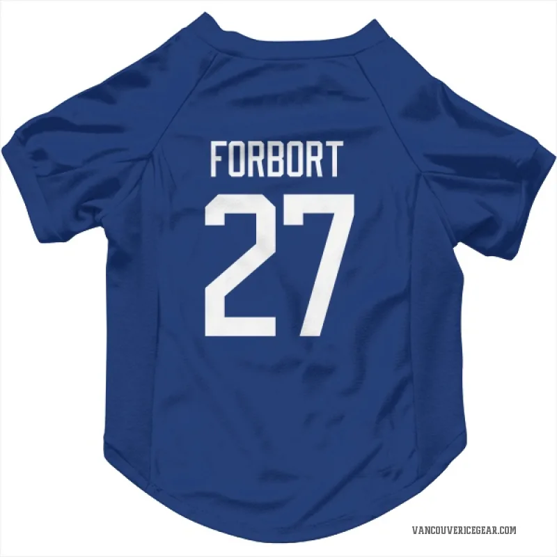 Derek Forbort  Blue Vancouver Canucks  Cat & Dog Pet Jersey