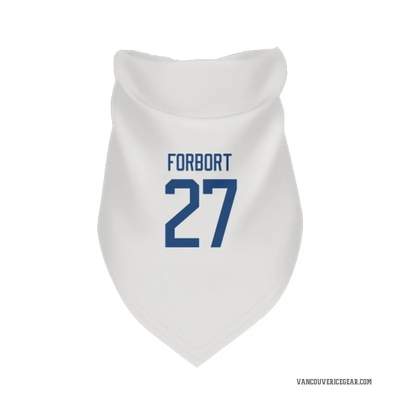 Derek Forbort  White Vancouver Canucks  Cat & Dog Pet Bandana