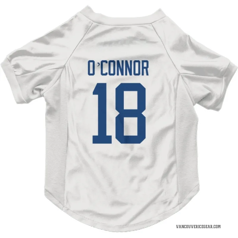 Drew O'Connor  White Vancouver Canucks  Cat & Dog Pet Jersey