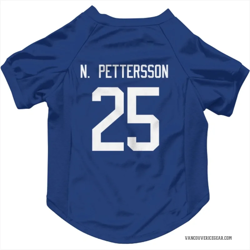 Elias N. Pettersson  Blue Vancouver Canucks  Cat & Dog Pet Jersey