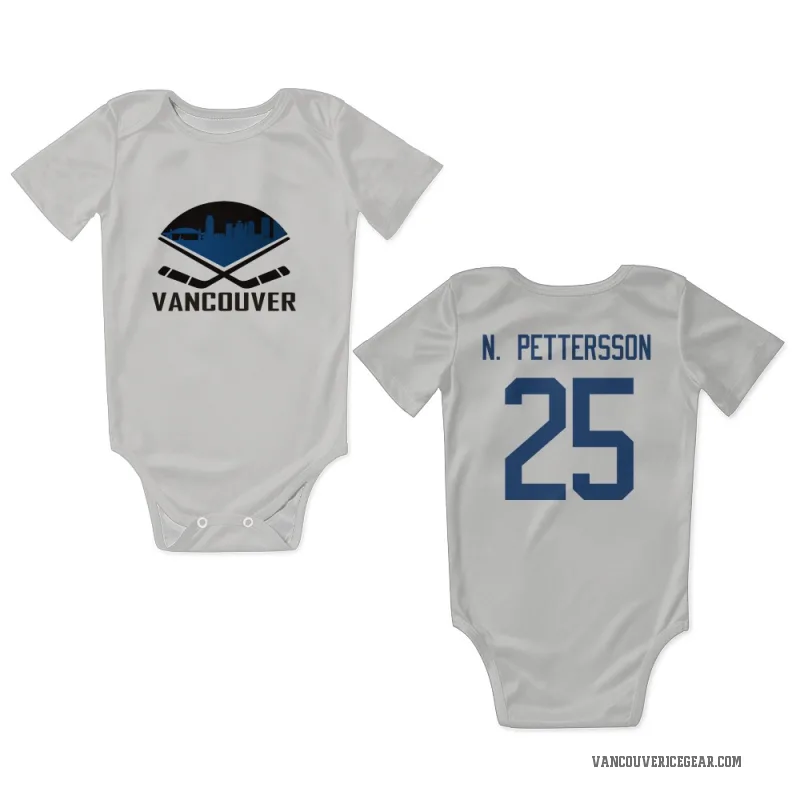 Elias N. Pettersson  White Vancouver Canucks  Newborn & Infant Bodysuit