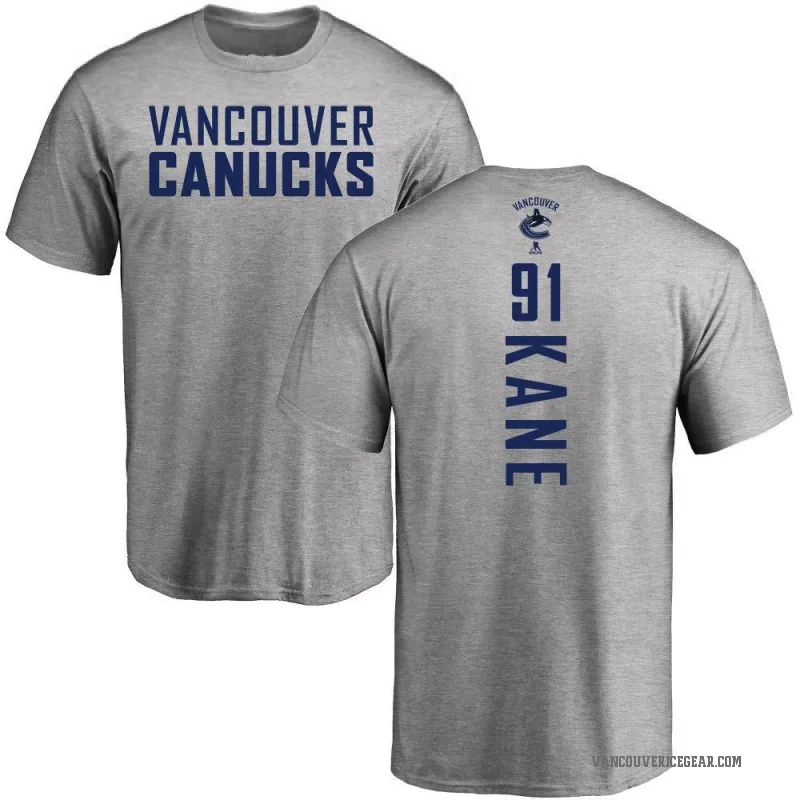 Evander Kane Men's Ash Vancouver Canucks Backer T-Shirt -
