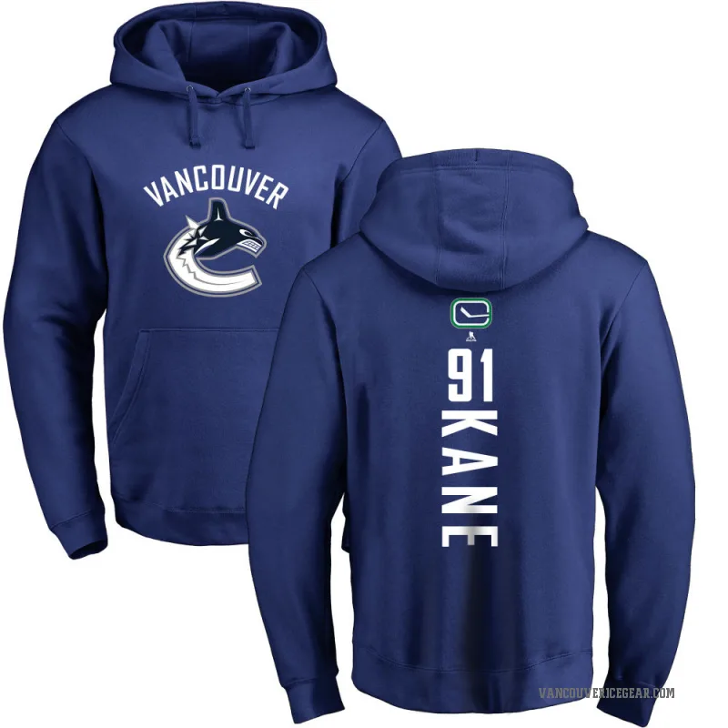 Evander Kane Men's Royal Vancouver Canucks Branded Backer Pullover Hoodie