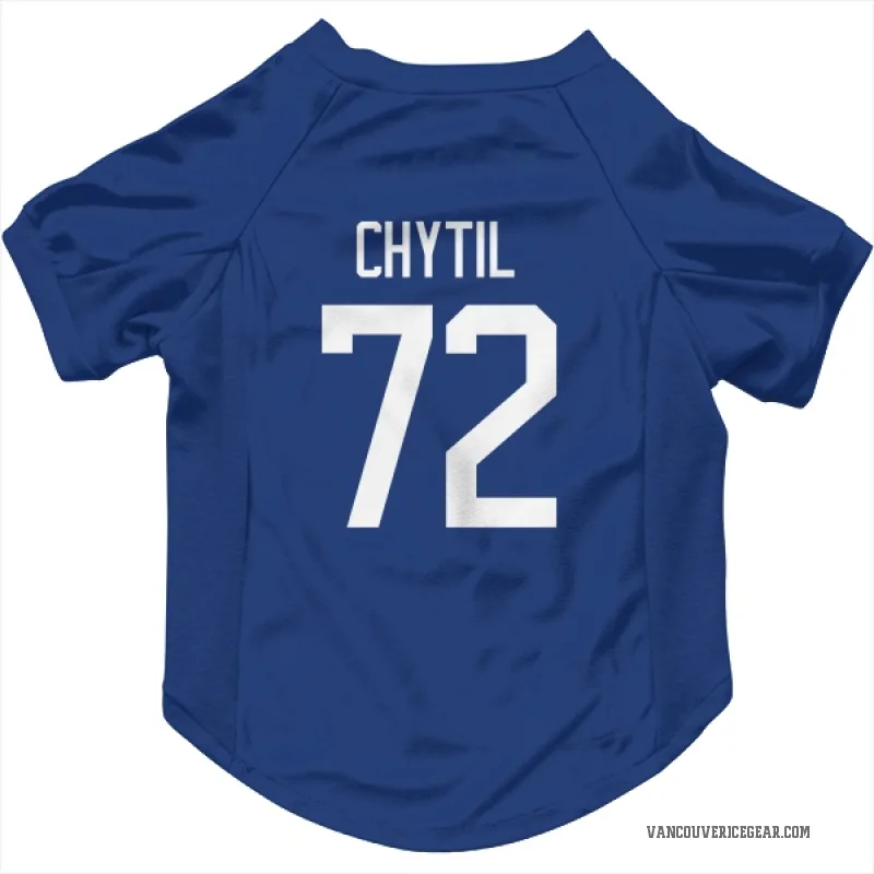 Filip Chytil  Blue Vancouver Canucks  Cat & Dog Pet Jersey