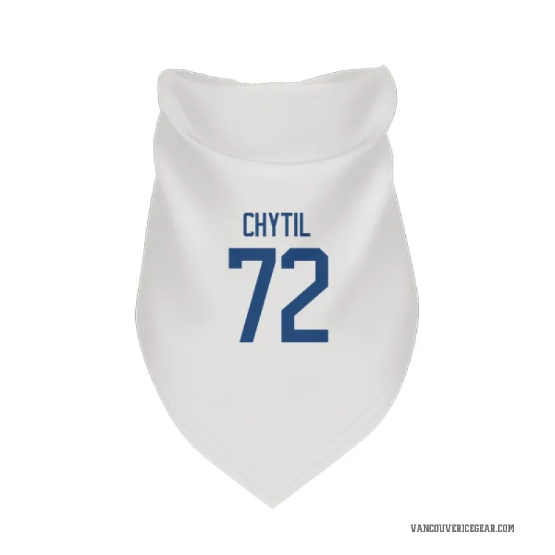 Filip Chytil  White Vancouver Canucks  Cat & Dog Pet Bandana