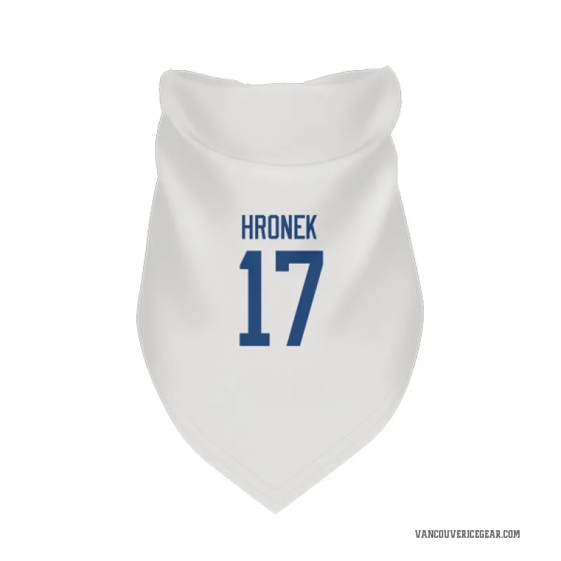 Filip Hronek  White Vancouver Canucks  Cat & Dog Pet Bandana