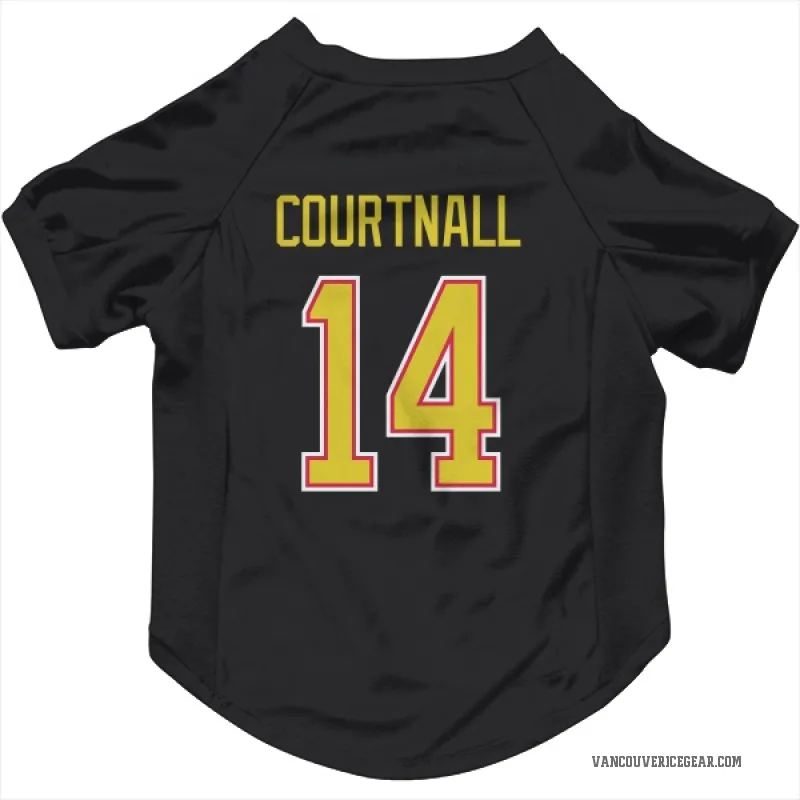 Geoff Courtnall  Black Vancouver Canucks  Cat & Dog Pet Jersey