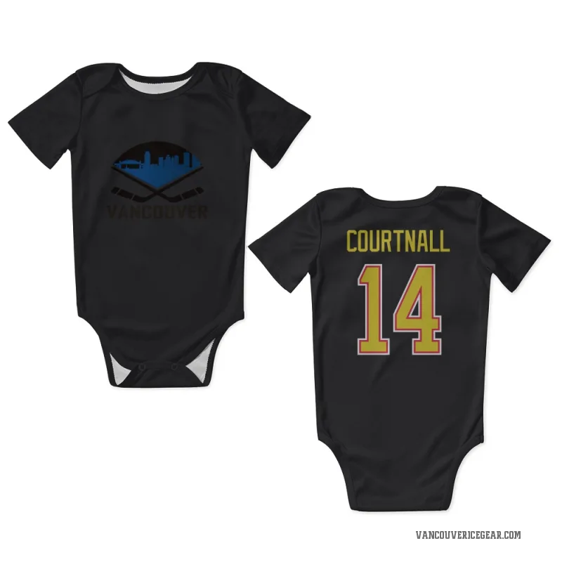 Geoff Courtnall  Black Vancouver Canucks  Newborn & Infant Bodysuit