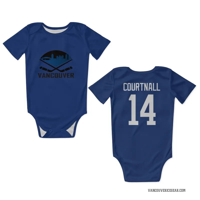 Geoff Courtnall  Blue Vancouver Canucks  Newborn & Infant Bodysuit