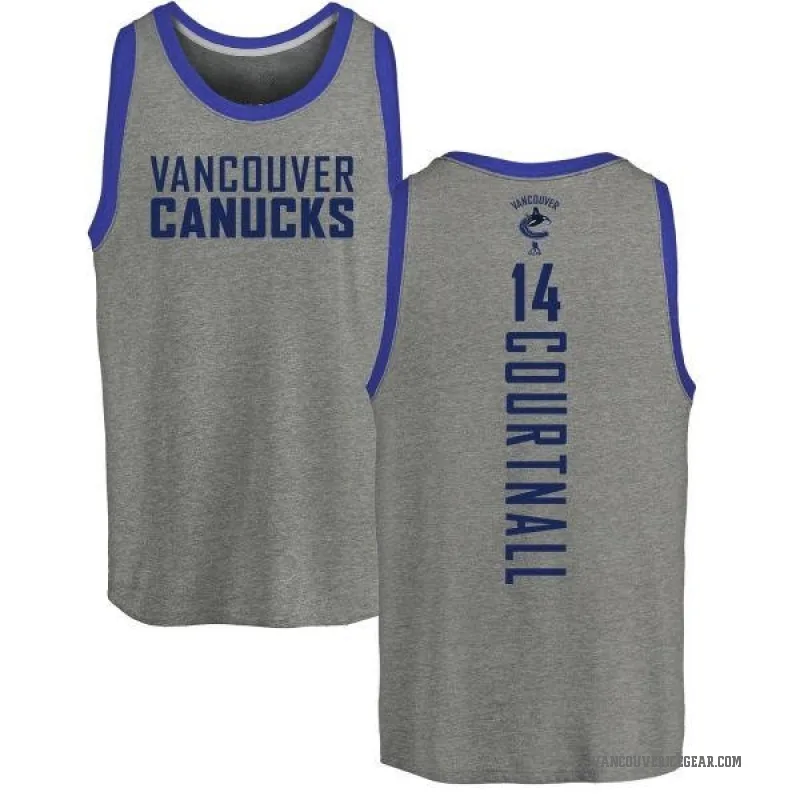 Geoff Courtnall Men's Ash Vancouver Canucks Backer Tank Top -