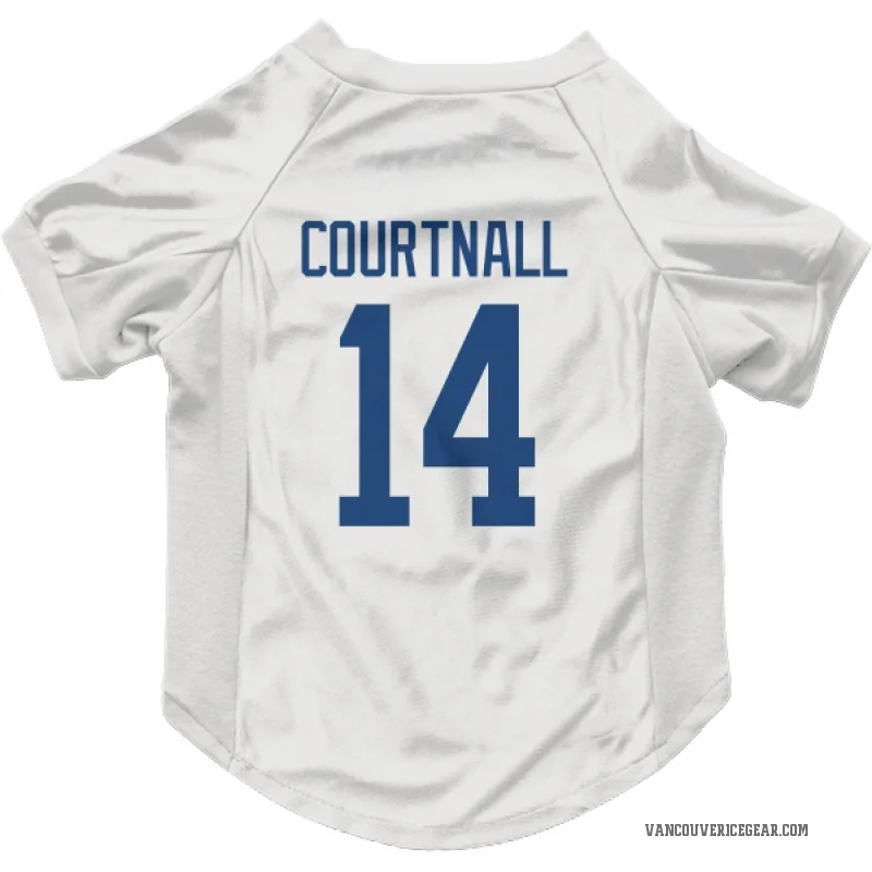 Geoff Courtnall  White Vancouver Canucks  Cat & Dog Pet Jersey