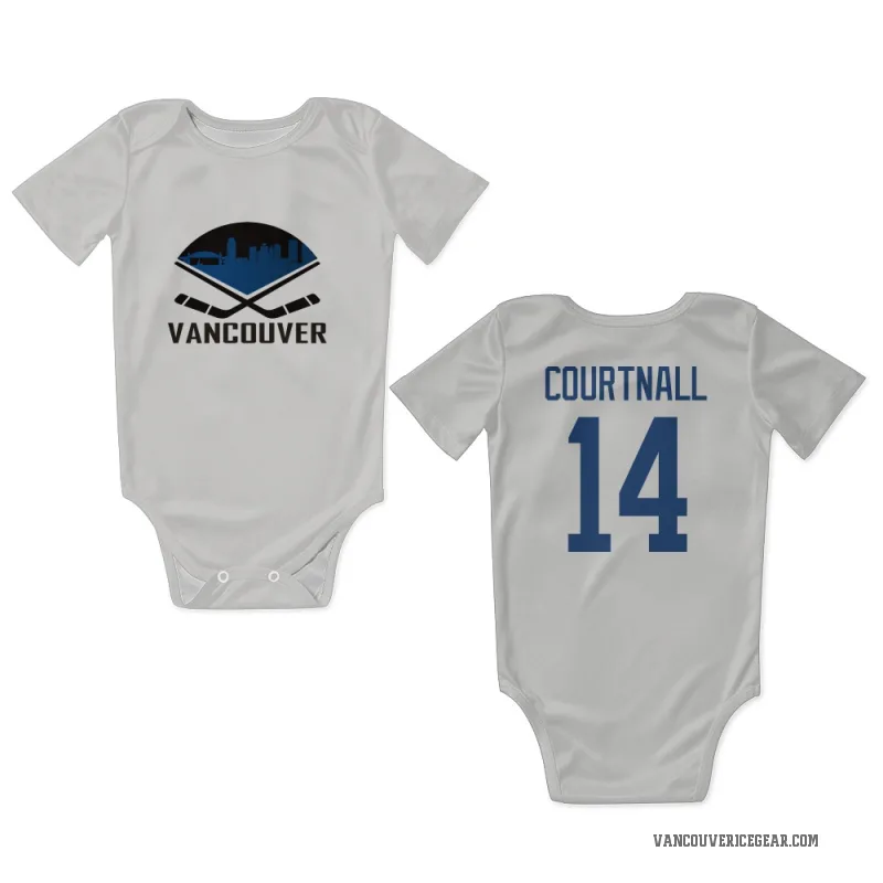 Geoff Courtnall  White Vancouver Canucks  Newborn & Infant Bodysuit
