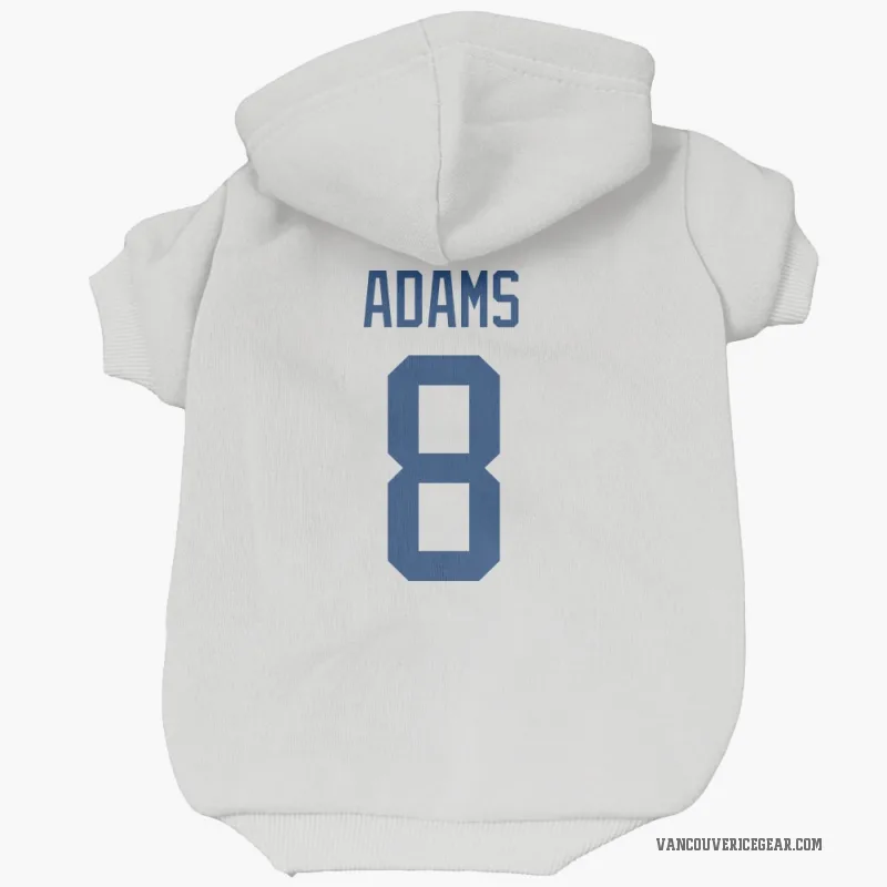 Greg Adams  White Vancouver Canucks  Cat & Dog Pet Hoodie