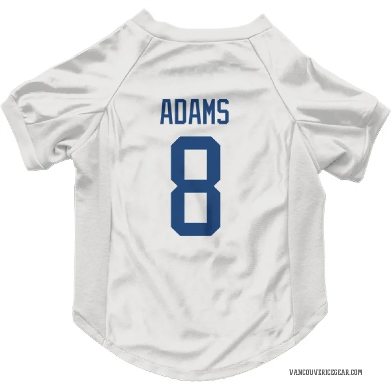 Greg Adams  White Vancouver Canucks  Cat & Dog Pet Jersey