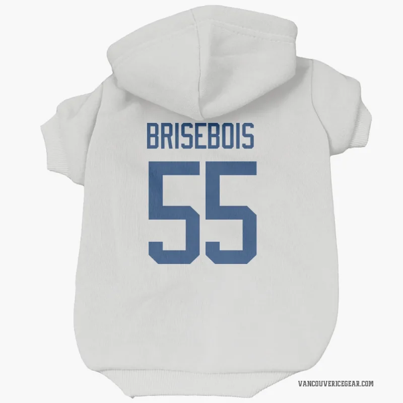 Guillaume Brisebois  White Vancouver Canucks  Cat & Dog Pet Hoodie