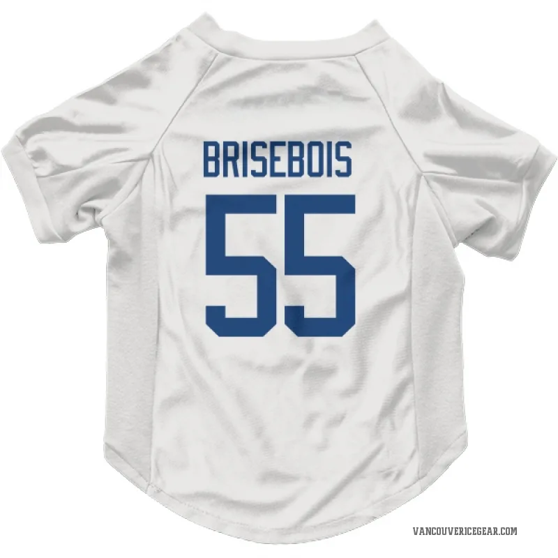 Guillaume Brisebois  White Vancouver Canucks  Cat & Dog Pet Jersey