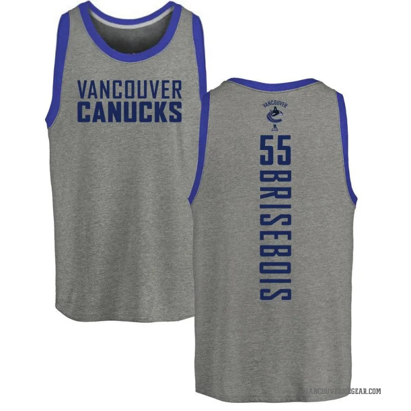 Guillaume Brisebois Youth Ash Vancouver Canucks Backer Tank Top -