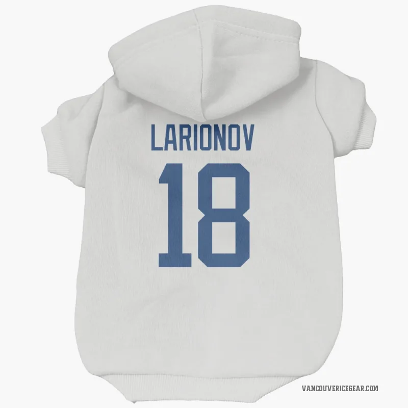 Igor Larionov  White Vancouver Canucks  Cat & Dog Pet Hoodie