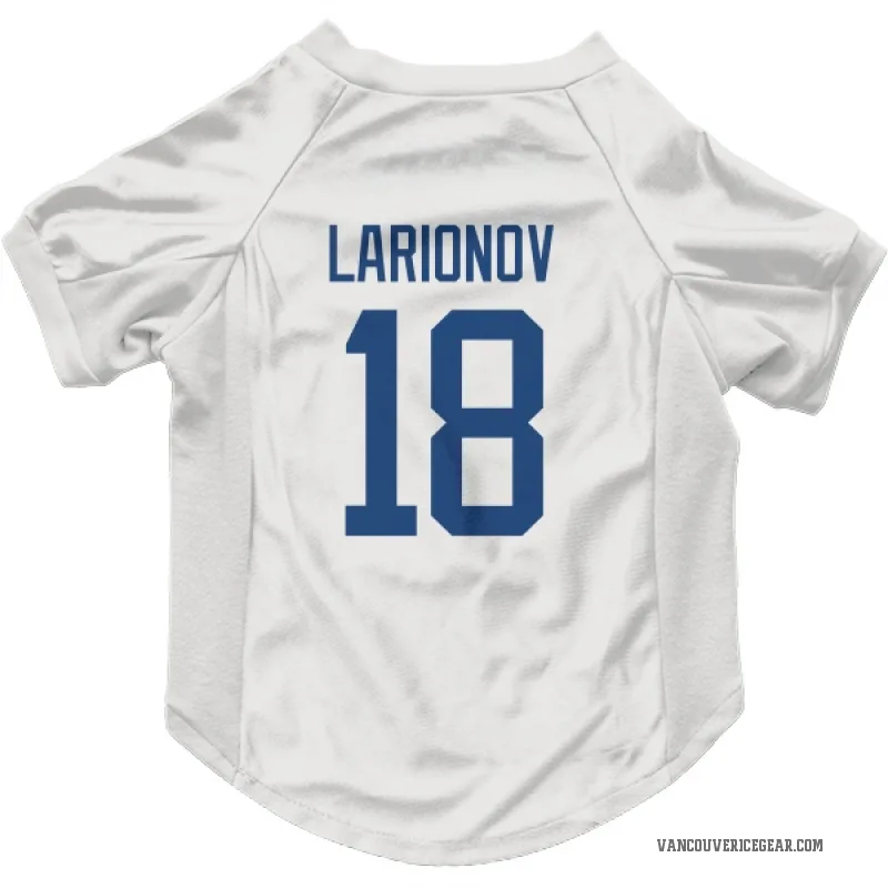 Igor Larionov  White Vancouver Canucks  Cat & Dog Pet Jersey
