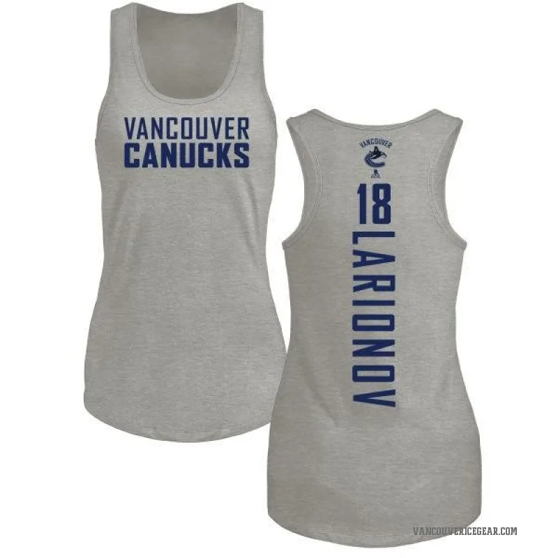 Igor Larionov Women's Ash Vancouver Canucks Backer Tank Top -