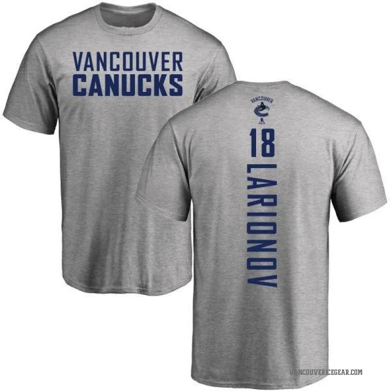 Igor Larionov Youth Ash Vancouver Canucks Backer T-Shirt -
