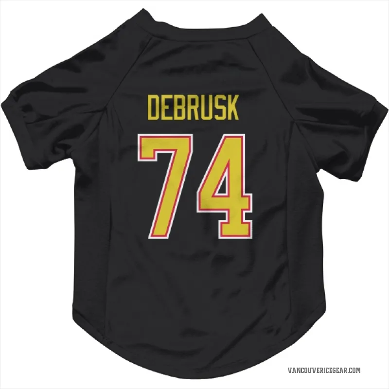 Jake DeBrusk  Black Vancouver Canucks  Cat & Dog Pet Jersey