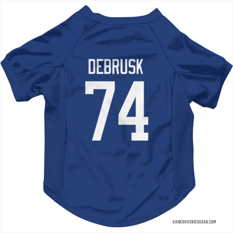Jake DeBrusk  Blue Vancouver Canucks  Cat & Dog Pet Jersey