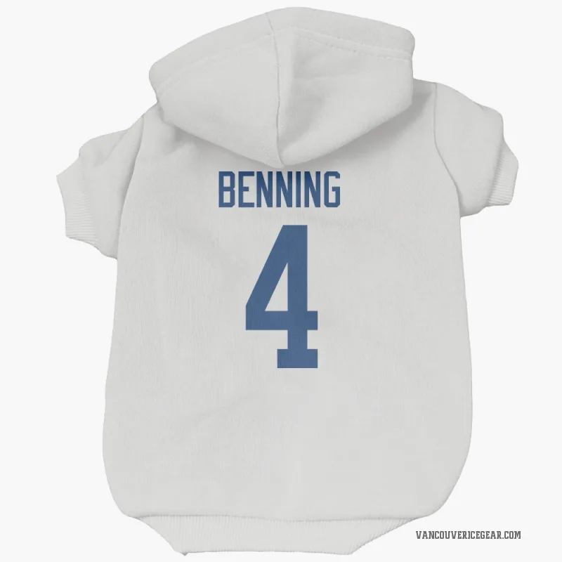 Jim Benning  White Vancouver Canucks  Cat & Dog Pet Hoodie